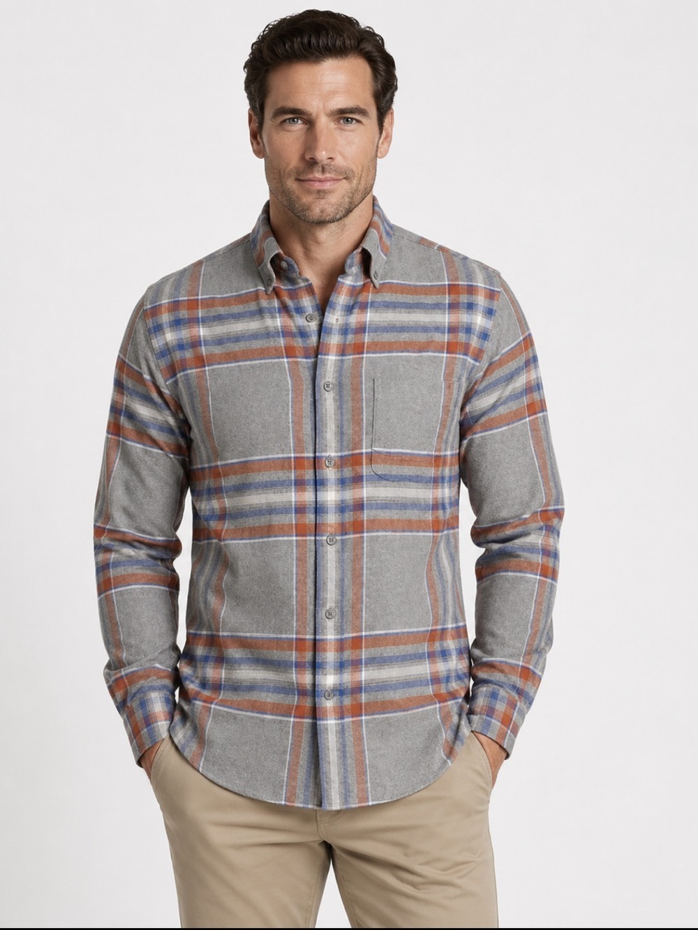 LandsEnd Men's Traditional Fit Flagship Flannel Shirt